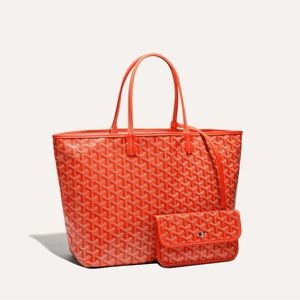 Orange Goyard Tote Bag